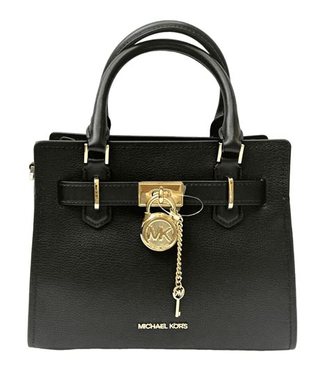 Michael Kors Hamilton Leather Small Satchel Crossbody Bag